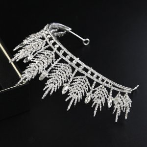 The Classic Crystal Beads Design Bridal Tiara